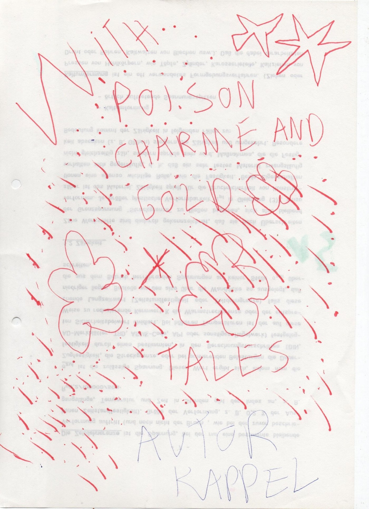 Poison Charme and Gold / Tales - Kolja Kappel - E-Book