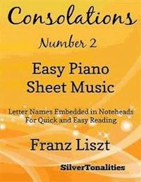 Consolations Number 2 Easy Piano Sheet Music - SilverTonalities - E-Book