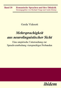 Mehrsprachigkeit aus neurolinguistischer Sicht - Gerda Videsott - E-Book