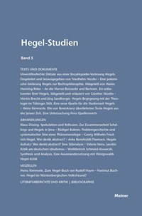 Hegel-Studien Band 5 -  - E-Book