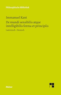 De mundi sensibilis atque intelligibilis forma et principiis - Immanuel Kant - E-Book