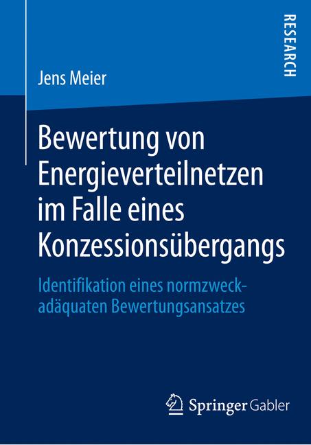 Bewertung von Energieverteilnetzen im Falle eines Konzessionsübergangs - Jens Meier - E-Book