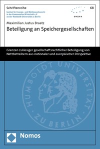 Beteiligung an Speichergesellschaften - Maximilian Justus Braatz - E-Book
