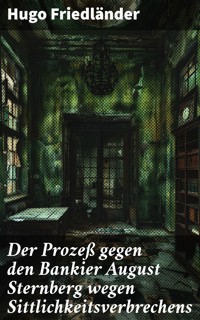 Der Prozeß gegen den Bankier August Sternberg wegen Sittlichkeitsverbrechens - Hugo Friedländer - E-Book