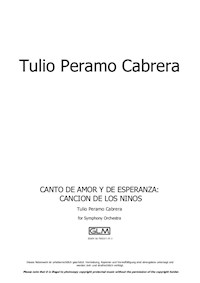 Canto de amor y de esperanza: Canción de los niños - Tulio Peramo Cabrera - E-Book