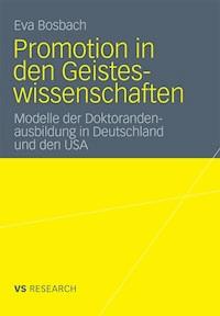 Promotion in den Geisteswissenschaften - Eva Bosbach - E-Book