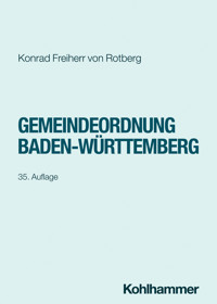Gemeindeordnung Baden-Württemberg - Konrad Freiherr von Rotberg - E-Book