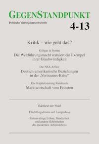 GegenStandpunkt 4-13 -  - E-Book