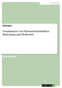 Visualisieren von Präsentationsinhalten. Bedeutung und Methoden -  - E-Book