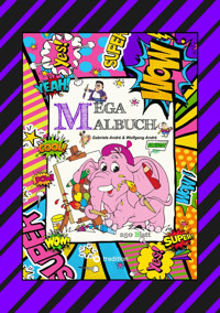 XXL - MEGA MALBUCH - 250 TOLLE AUSMALMOTIVE - KUNTERBUNTE THEMENWELTEN - LUSTIGE FIGUREN - SCHÖNE BILDER - Gabriele André - E-Book