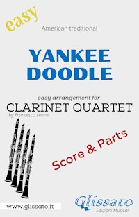 Yankee Doodle - Easy Clarinet Quartet (score & parts) - traditional American - E-Book