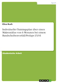Individueller Trainingsplan über einen Makrozyklus von 6 Monaten bei einem Bandscheibenvorfall/Prolaps L5/S1 - Elisa Ruch - E-Book