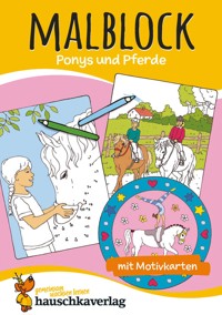 Malbuch ab 4 Jahre für Junge und Mädchen - Pferde - Hauschka Verlag - E-Book