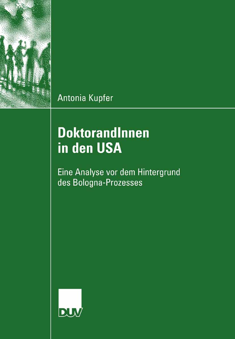 DoktorandInnen in den USA - Antonia Kupfer - E-Book