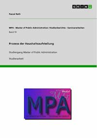 Prozess der Haushaltsaufstellung - Pascal  Rath - E-Book