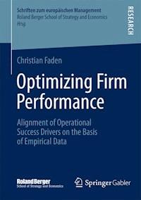 Optimizing Firm Performance - Christian Faden - E-Book