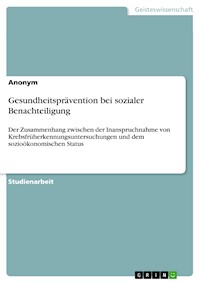 Gesundheitsprävention bei sozialer Benachteiligung -  - E-Book