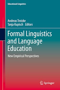 Formal Linguistics and Language Education -  - E-Book