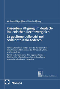 Krisenbewältigung im deutsch-italienischen Rechtsvergleich | La gestione delle crisi nel confronto italo-tedesco -  - E-Book