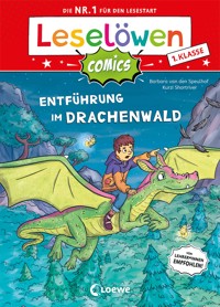 Leselöwen Comics 1. Klasse - Entführung im Drachenwald - Barbara van den Speulhof - E-Book