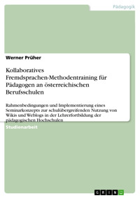 Kollaboratives Fremdsprachen-Methodentraining für Pädagogen an  österreichischen Berufsschulen - Werner Prüher - E-Book