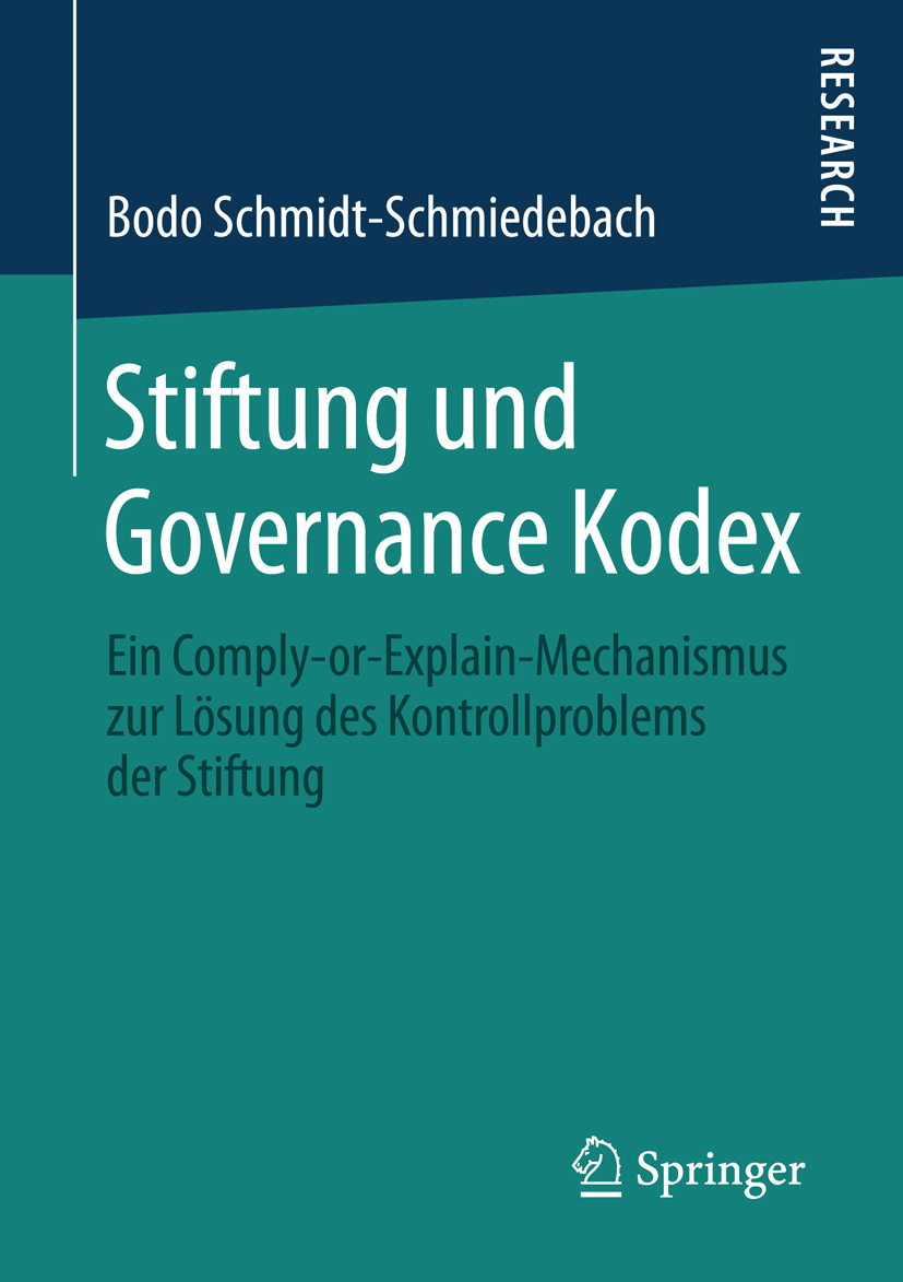 Stiftung und Governance Kodex - Bodo Schmidt-Schmiedebach - E-Book