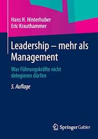 Leadership — mehr als Management - Hans H. Hinterhuber - E-Book