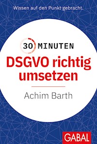 30 Minuten DSGVO richtig umsetzen - Achim Barth - E-Book