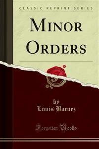 Minor Orders - Louis Bacuez - E-Book