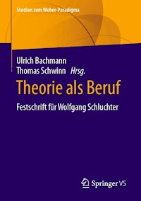 Theorie als Beruf -  - E-Book