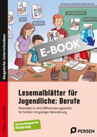 Lesemalblätter für Jugendliche: Berufe - Christine von Pufendorf - E-Book