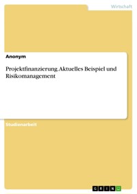 Projektfinanzierung. Aktuelles Beispiel und Risikomanagement - - E-Book