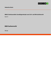 BGB Sachenrecht - Sebastian Barta - E-Book