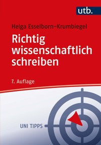 Richtig wissenschaftlich schreiben - Helga Esselborn-Krumbiegel - E-Book