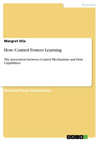 How Control Fosters Learning - Margret Stix - E-Book