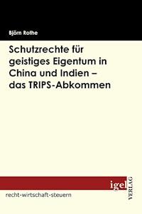 Schutzrechte für geistiges Eigentum in China und Indien - das TRIPS-Abkommen - Björn Rothe - E-Book