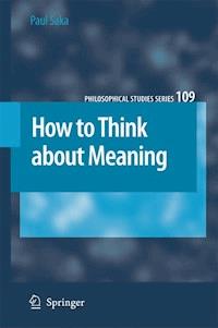 How to Think about Meaning - Paul Saka - E-Book