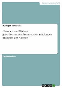 Chancen und Risiken geschlechtsspezifischer Arbeit mit Jungen im Raum der Kirchen - Rüdiger Sawatzki - E-Book