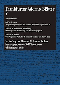 Frankfurter Adorno Blätter V - - E-Book