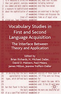Vocabulary Studies in First and Second Language Acquisition - Brian Richards - E-Book