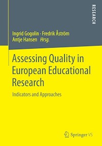 Assessing Quality in European Educational Research -  - E-Book