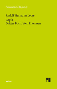 Logik. Drittes Buch. Vom Erkennen - Rudolph Hermann Lotze - E-Book