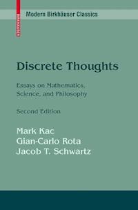 Discrete Thoughts - Mark Kac - E-Book