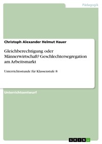 Gleichberechtigung oder Männerwirtschaft?  Geschlechtersegregation am Arbeitsmarkt - Christoph Alexander Helmut Hauer - E-Book