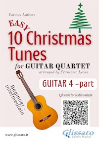 Guitar 4 part of "10 Easy Christmas Tunes" for Guitar Quartet - Christmas Carols - E-Book