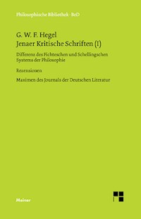 Jenaer Kritische Schriften I - Georg Wilhelm Friedrich Hegel - E-Book