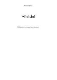 Mini sini - Alex Gfeller - E-Book