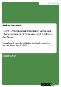 «Dem Grenzenlosen grenzenlos Vertrauen» - Aufkommen der Ökonomie und Rückzug der Natur - Andree Czerwinski - E-Book