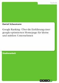 Google Ranking - Über die Einführung einer google-optimierten Homepage für kleine und mittlere Unternehmen - Daniel Schaumann - E-Book