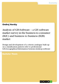 Analysis of GIS-Software – a GIS software market survey in the business to consumer (B2C) and business to business (B2B) market - Ondrej Horsky - E-Book